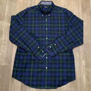 Mens NWOT J. McLaughlin Plaid Button‎ Down Casual Shirt